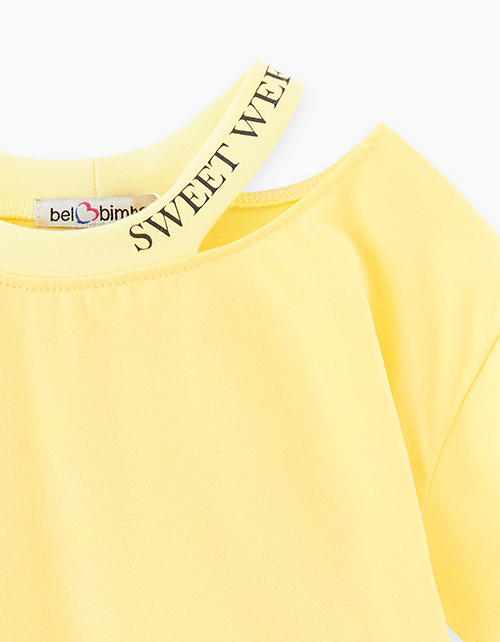 Светло-желтый топ