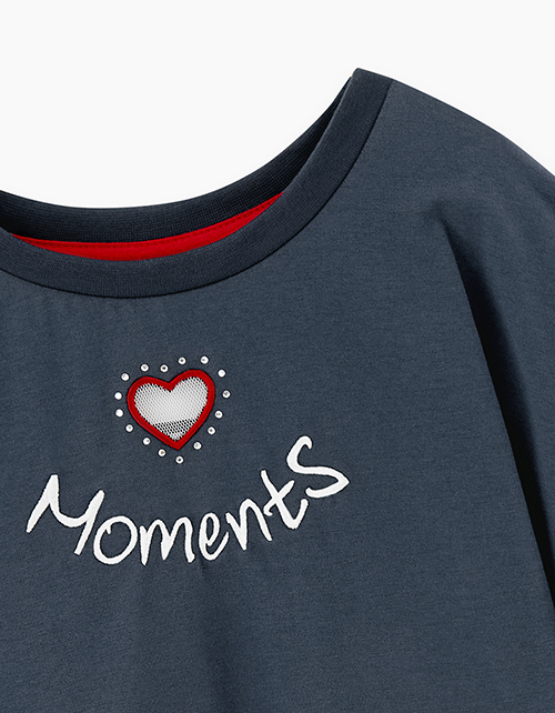 Графитовая футболка для девочки