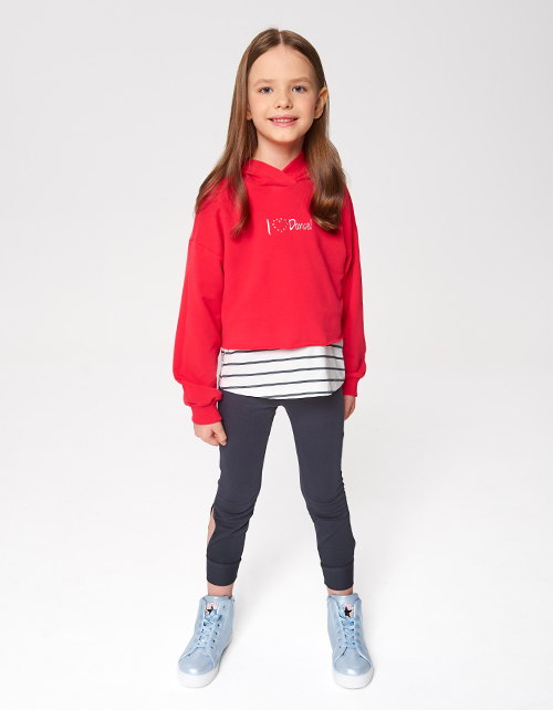 Красное худи для девочки