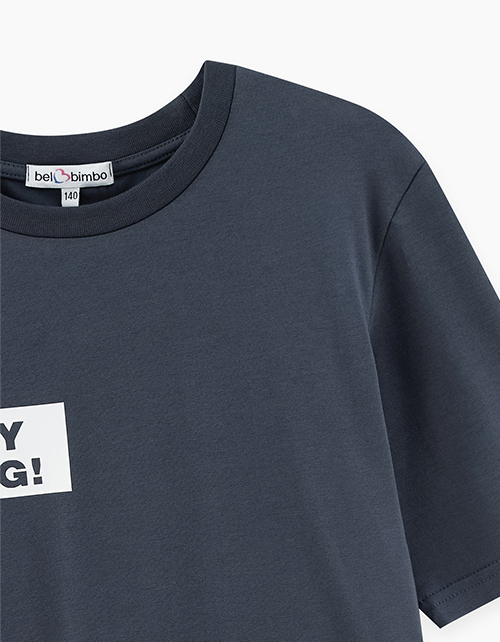 Графитовая футболка для мальчика