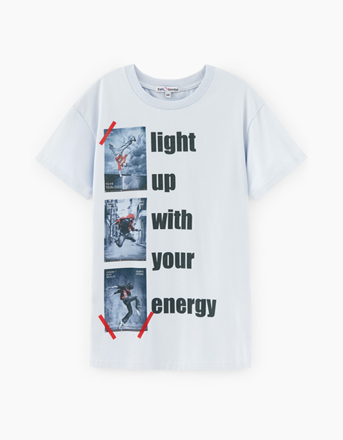 Светло-серая футболка для мальчика