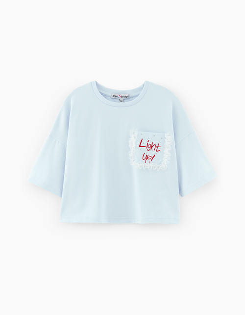 Светло-голубой топ