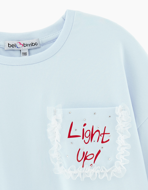 Светло-голубой топ