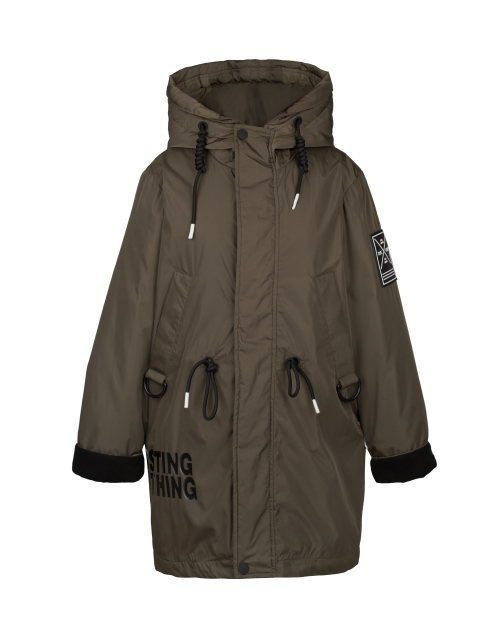 Парка цвета хаки для мальчика