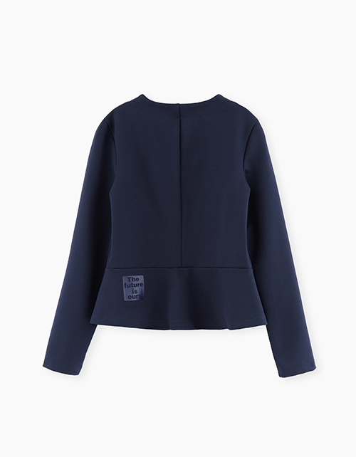 Темно-синий жакет для девочки