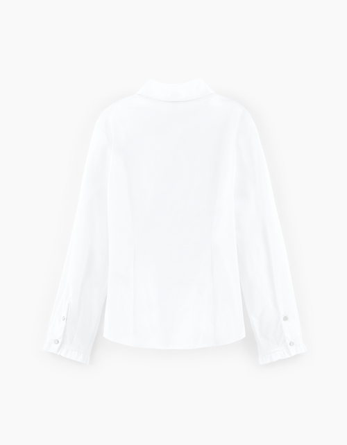 Белая школьная блузка