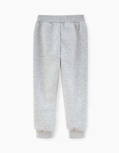 Брюки-джоггеры цвета серый меланж для мальчика