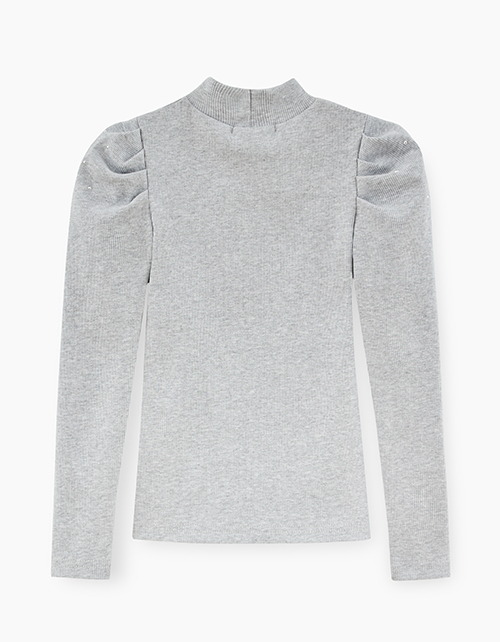 Купить гольф цвета серый меланж для девочки