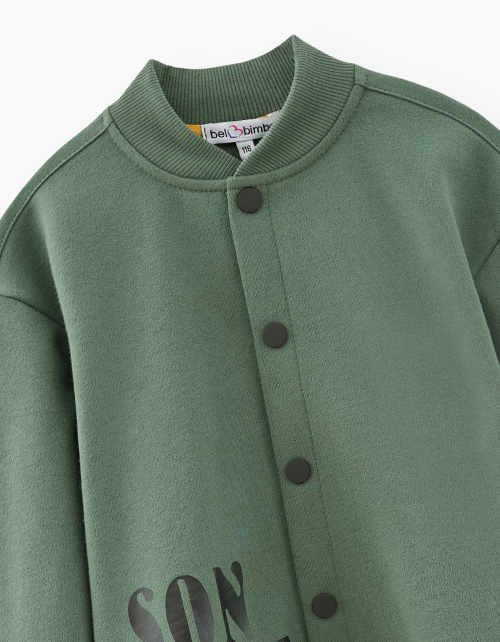 Стильный жакет-рубашка цвета хаки для мальчика Стильный жакет-рубашка цвета хаки для мальчика