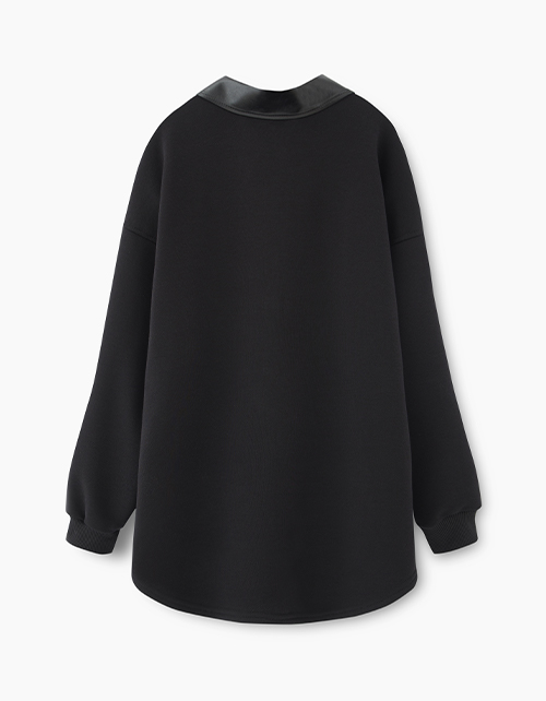 Черный жакет-рубашка для девочки