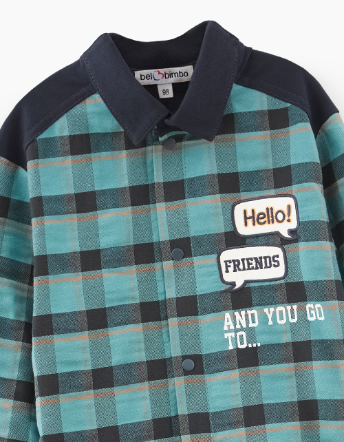 Клетчатая рубашка для мальчика