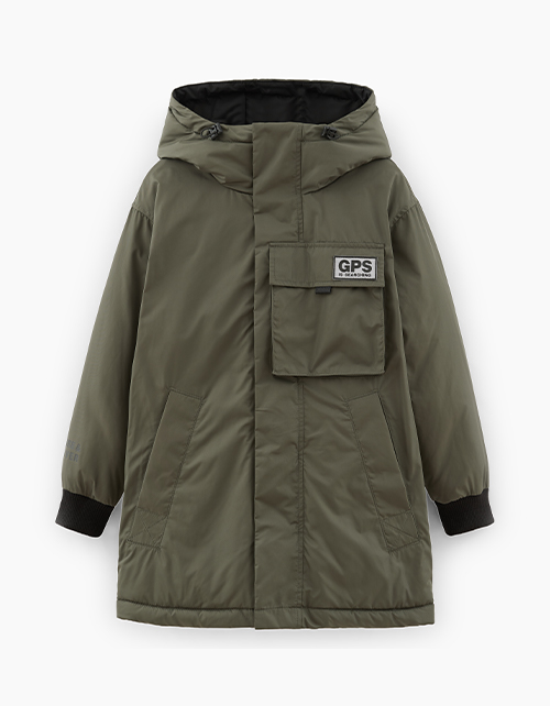 Осенняя куртка цвета хаки для мальчика