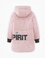 Темно-розовая осенняя куртка для девочки
