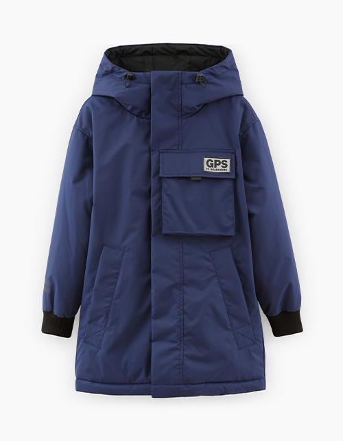 Темно-синяя осенняя куртка для мальчика Темно-синяя осенняя куртка для мальчика