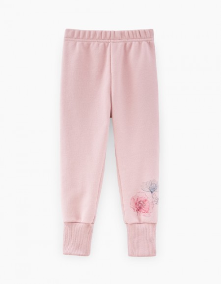 Темно-розовые брюки-джоггеры для девочки