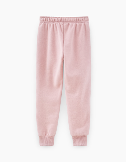 Темно-розовые брюки-джоггеры для девочки Темно-розовые брюки-джоггеры для девочки