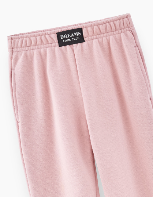 Темно-розовые брюки-джоггеры для девочки Темно-розовые брюки-джоггеры для девочки