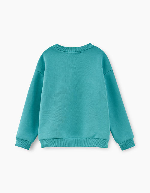 Бирюзовый свитшот для мальчика