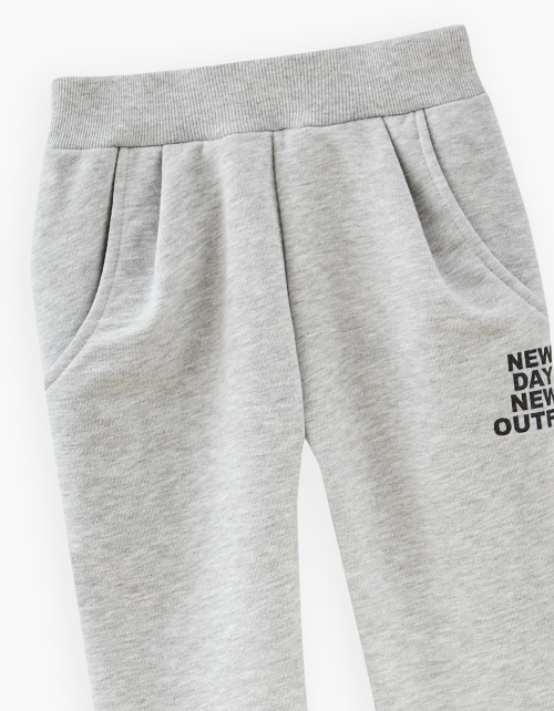 Серые брюки-джоггеры для девочки