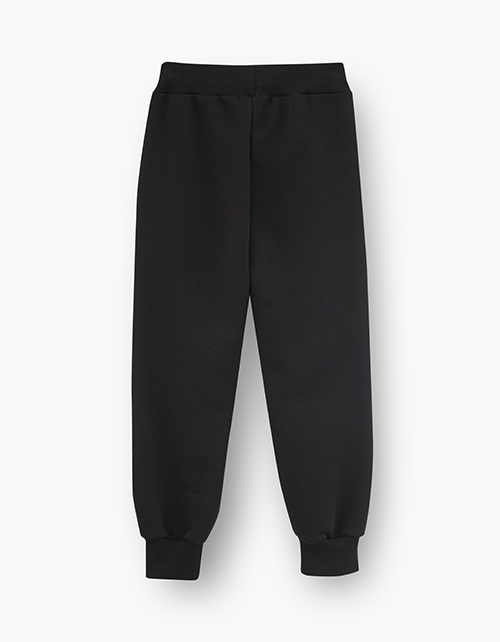 Черные брюки-джоггеры для мальчика