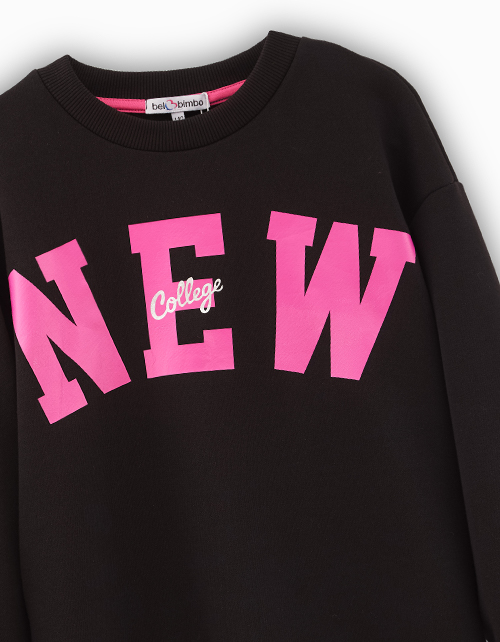 Черный свитшот для девочки