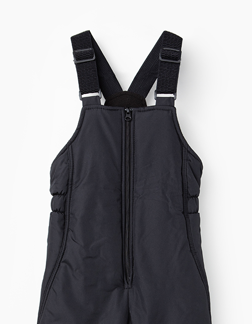 Черный зимний полукомбинезон