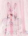 Светло-розовое платье с нарядной сеткой