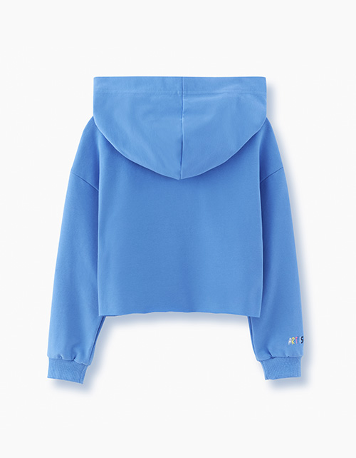 Лазурное худи для девочки