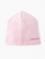 Светло-розовая шапка для девочки