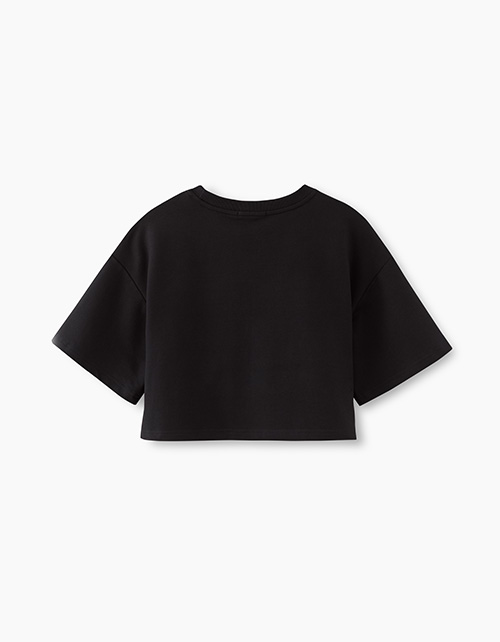 Укороченная футболка для девочки