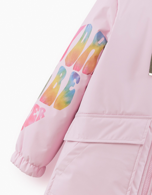 Весенняя куртка с капюшоном для девочки