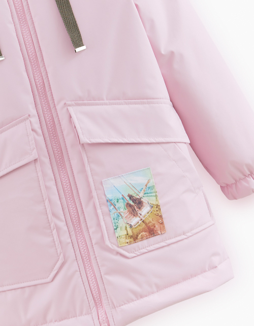 Весенняя куртка с капюшоном для девочки