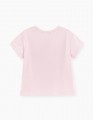 Нежно-розовая футболка для девочки