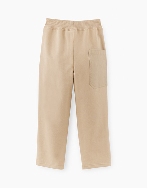 Прямые бежевые брюки для мальчика
