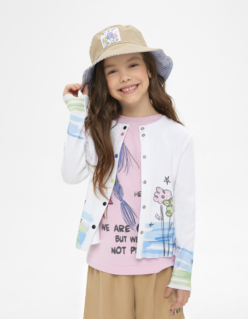 Белый жакет для девочки