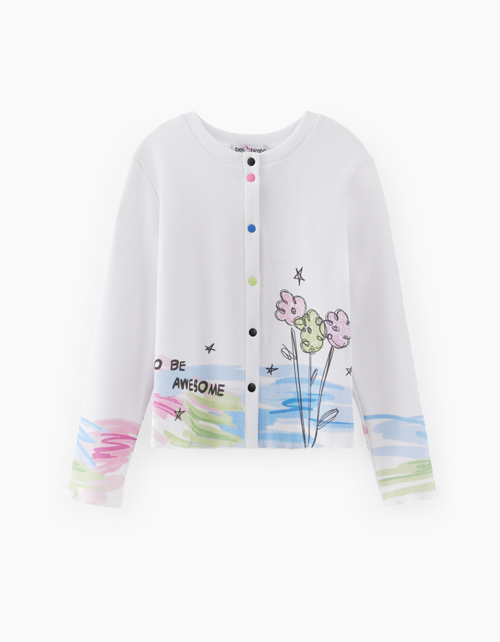 Белый жакет для девочки