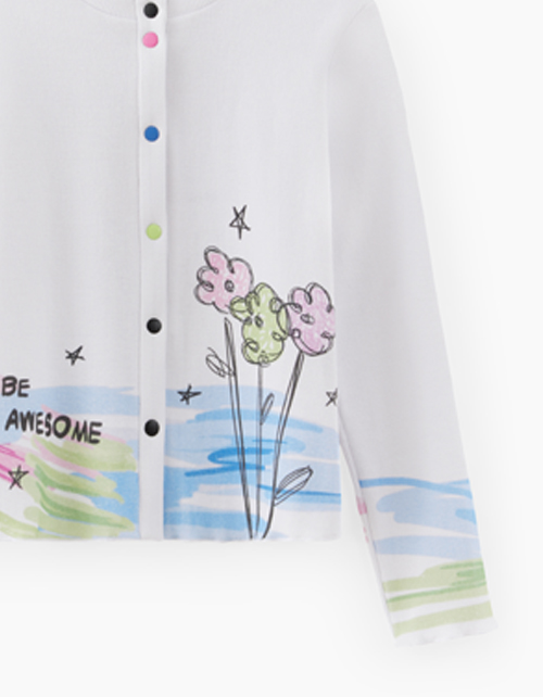 Белый жакет для девочки