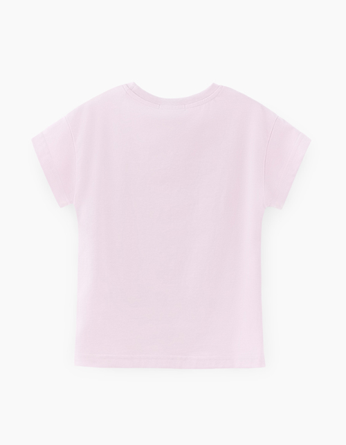 Светло-сиреневая футболка для девочки