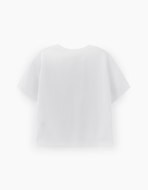 Стильная белая футболка для девочки