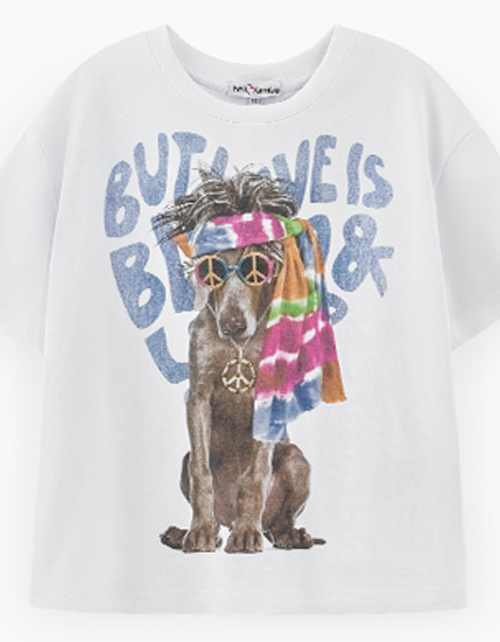 Стильная белая футболка для девочки