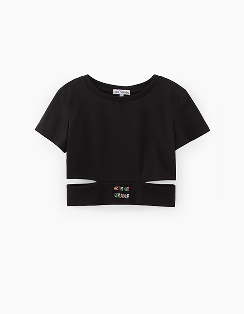 Топ чёрный для девочки