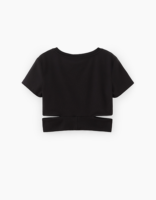 Топ чёрный для девочки