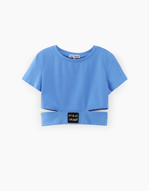 Топ лазурный для девочки