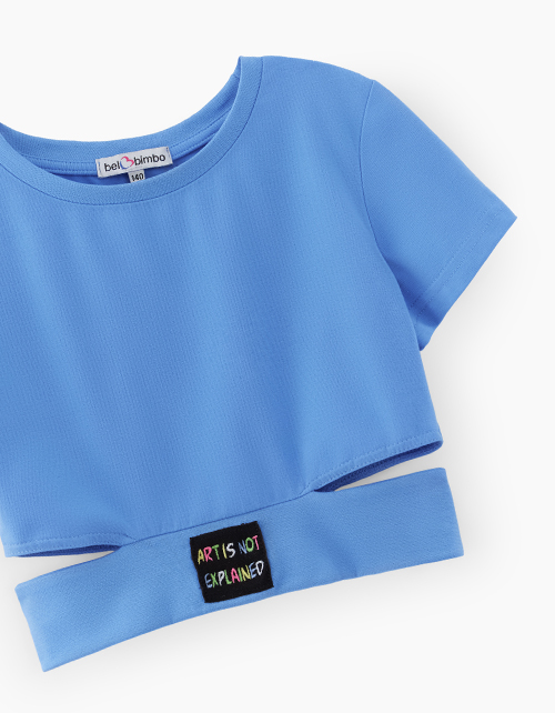 Топ лазурный для девочки