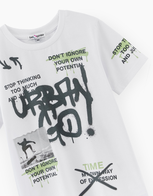 Футболка белая для мальчика