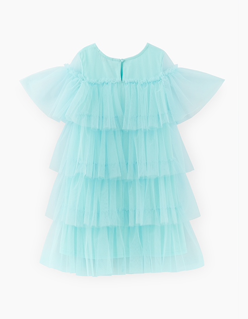 Платье нарядное светло-бирюзовое