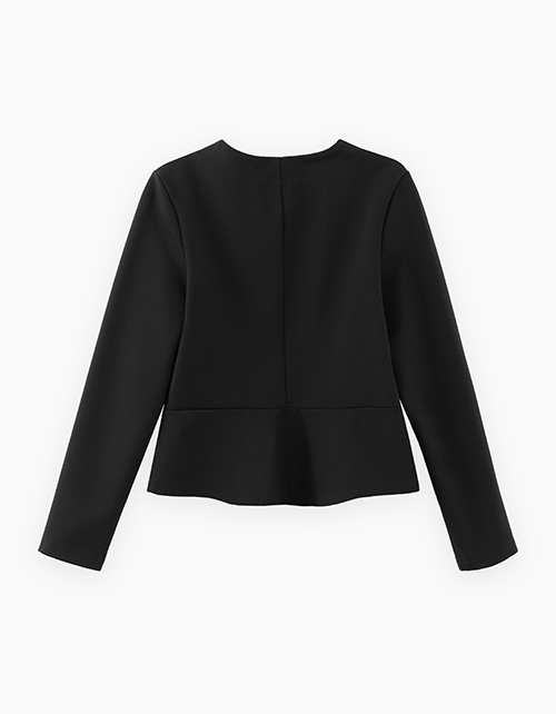 Чёрный школьный жакет для девочки