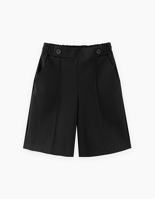 Чёрные шорты-бермуды для девочки