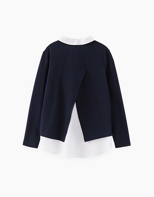 Джемпер-обманка школьный для девочки Джемпер-обманка школьный для девочки