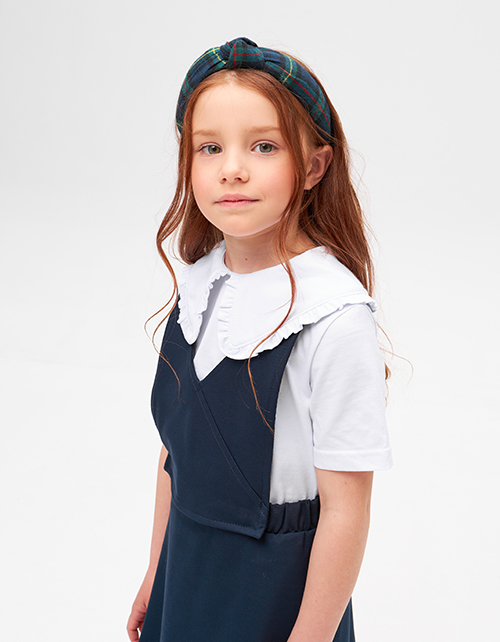 Тёмно-синий сарафан-трансформер